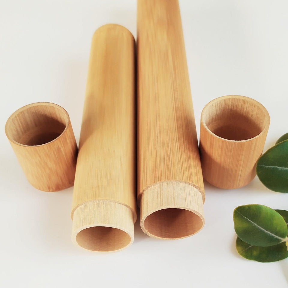 Bamboo Toothbrush Case