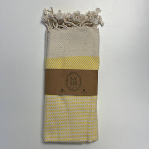 Ege Turkish Cotton Kitchen / Hand Towel  18"x40": Yellow