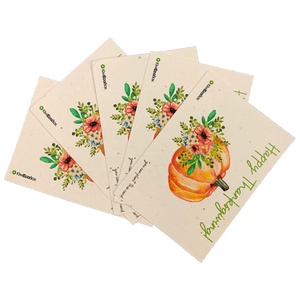 Plantable Seed Paper Greeting Cards - Set of 5