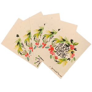 Plantable Seed Paper Greeting Cards - Set of 5