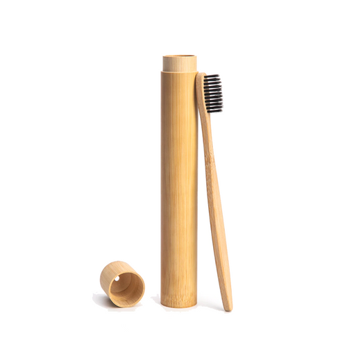 Bamboo Toothbrush Case