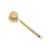 Wooden and Sisal Dish Brush with 2 Pieces Replacement Brush Heads